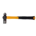 45# high carbon steel forged high hardness Ball pein hammer na may fiberglass handle