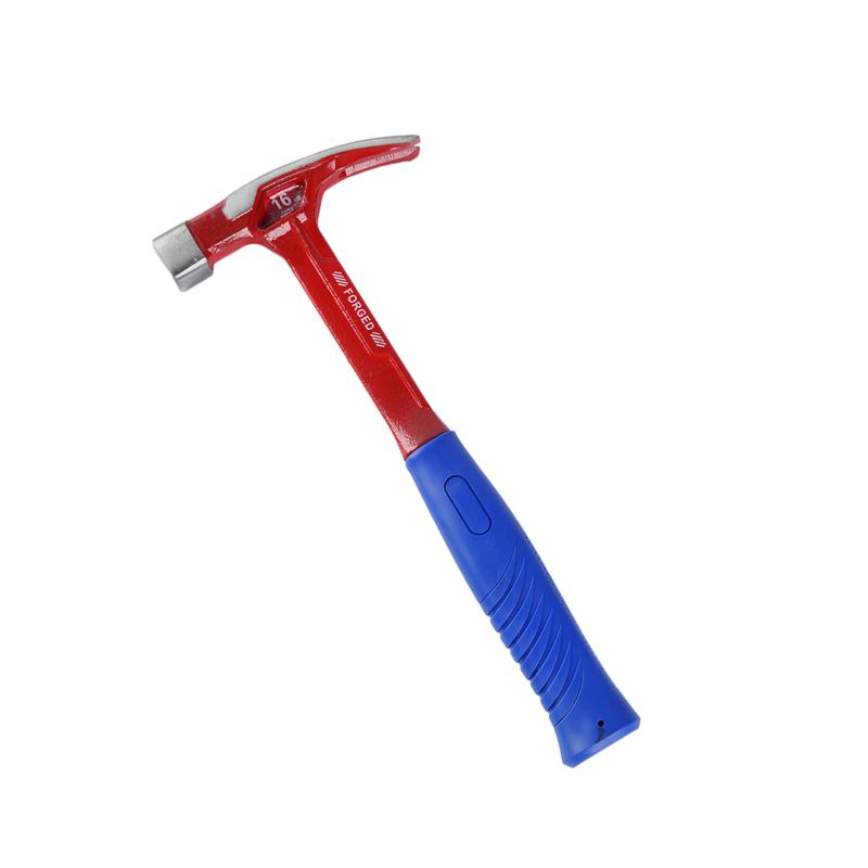 Integrated square head right angle claw hammer