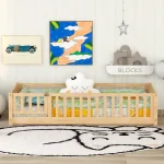 Wholesale Floor Standing Solid Wood Kids Bed Manufacturer and Supplier | HQ Kids Furniture