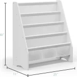 Wholesale White Color Quick Access Sturdy Kids Bookshelf Manufacturer and Supplier | HQ Kids Furniture