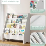 Wholesale White Color Quick Access Sturdy Kids Bookshelf Manufacturer and Supplier | HQ Kids Furniture