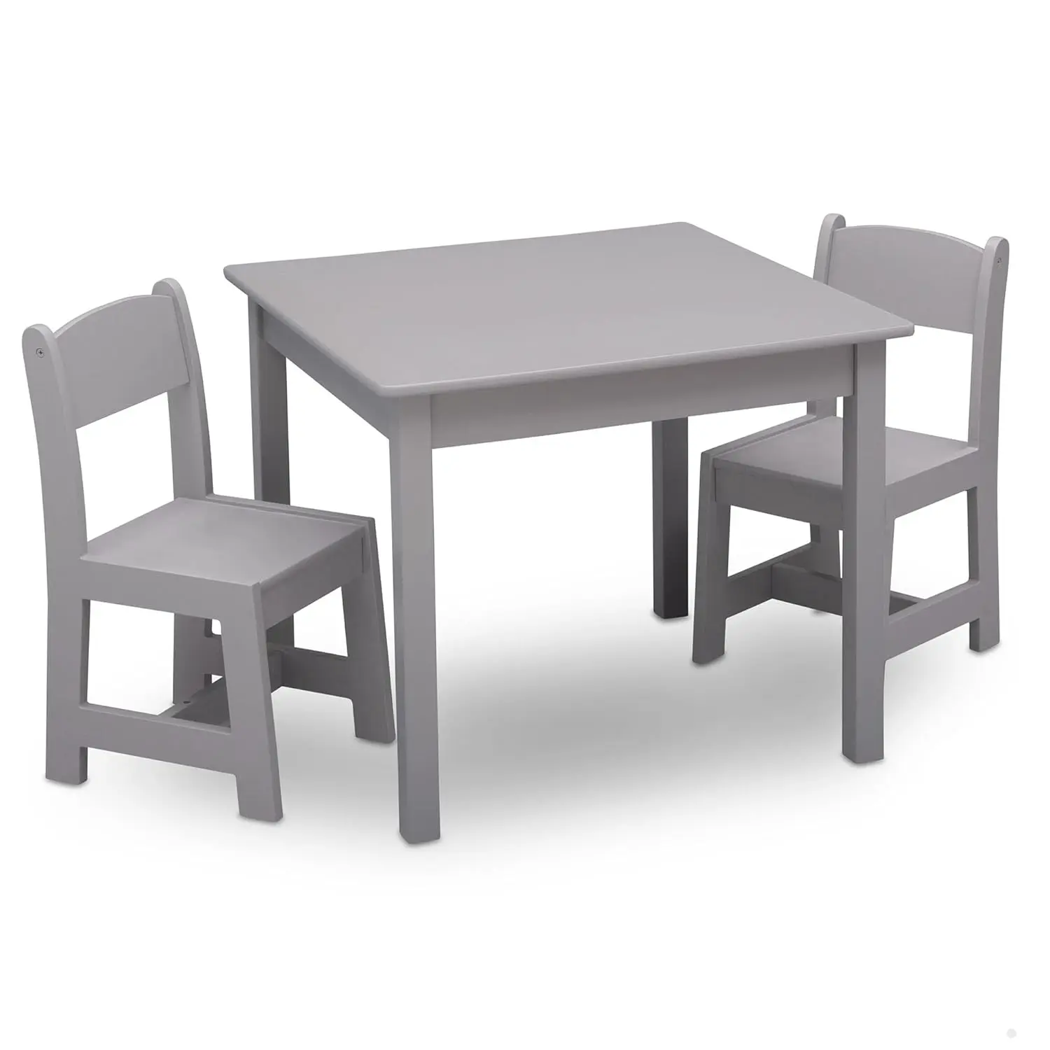 Kids Wood Table and Chair Set (2 Chairs Included)