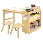 Kids Art Table & 2 Chairs Set