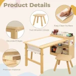 Wholesale Kids Art Table & 2 Chairs Set Manufacturer and Supplier | HQ Kids Furniture