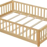 Wholesale Full Size Montessori Floor Bed Frame with Convertible Door Manufacturer and Supplier | HQ Kids Furniture