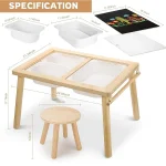 Wholesale Sensory Table & Chair Set with Storage Box Manufacturer and Supplier | HQ Kids Furniture