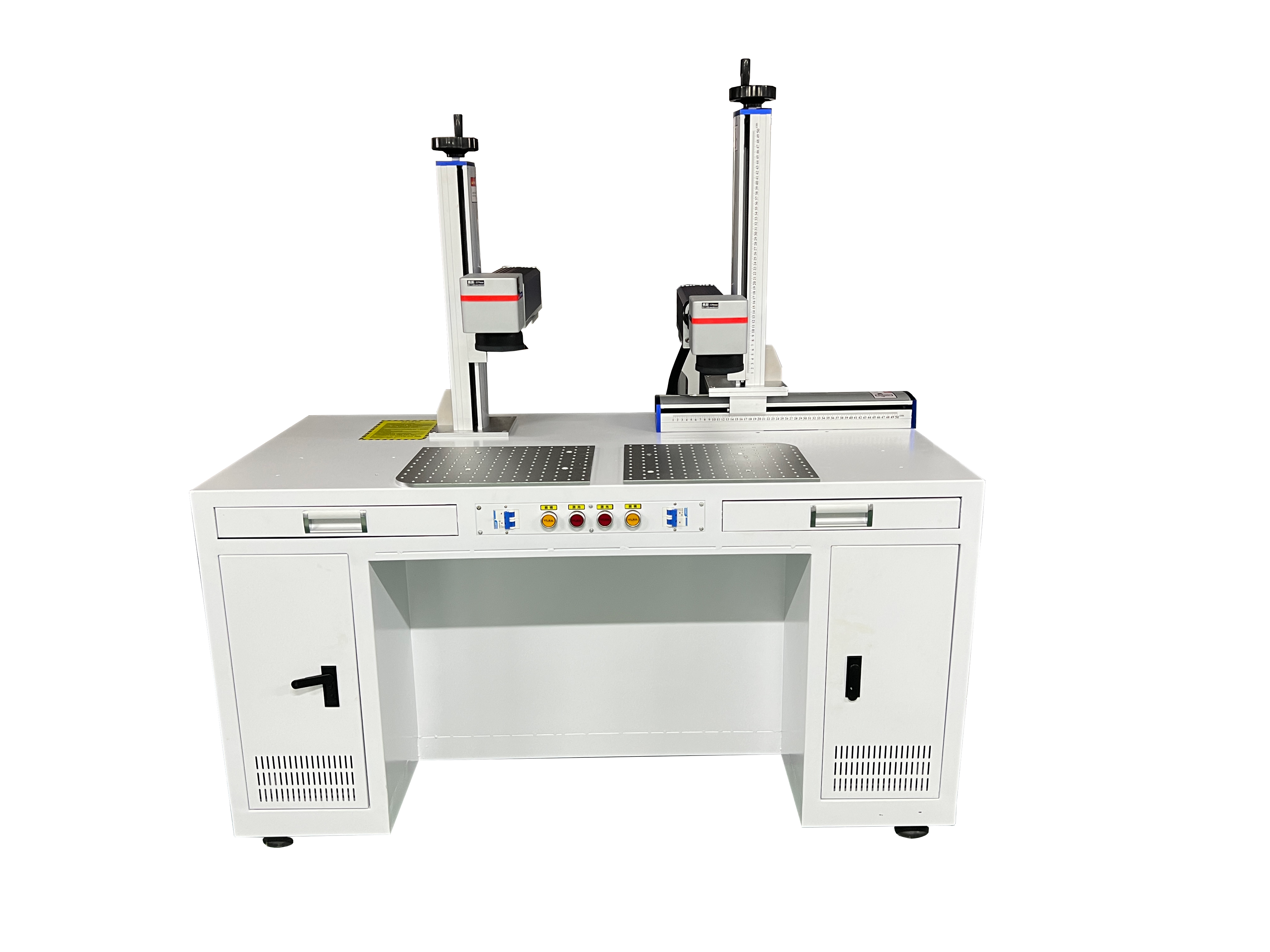 6-1 Double head desktop fiber laser marking machine