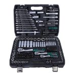 216 Pcs Tool Set Car Repair PC Tool Set Ratchet Drill Bits Press-In Cartridge Pearl Nickel Frosted Mirror Optional | Jiuxing Trading