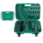 218 Pieces Tool Set Auto Repair And Mechanic Repair Combination Set 72-Tooth Ratchet Wrench S2 Bit Head Extension PC Hemming And Weighted Blow Molding Box | Jiuxing Trading