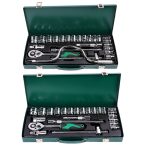 24 Pieces Tool Set Red And Green Iron Box Bow Rocker F Rod Socket Set Auto Repair Set Car Repair | Jiuxing Trading