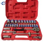 32 Pcs Tool Kit Blue Wrench Socket Set Auto Repair Machine Repair Ratchet Wrench Socket | Jiuxing Trading