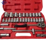 32 Pcs Tool Kit Silver-Colored Wrench Socket Set Auto Repair Machine Repair Ratchet Wrench Socket | Jiuxing Trading