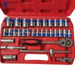 32 Pcs Tool Kit Blue Wrench Socket Set Auto Repair Machine Repair Ratchet Wrench Socket | Jiuxing Trading