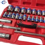 32 Pcs Tool Kit Blue Wrench Socket Set Auto Repair Machine Repair Ratchet Wrench Socket | Jiuxing Trading