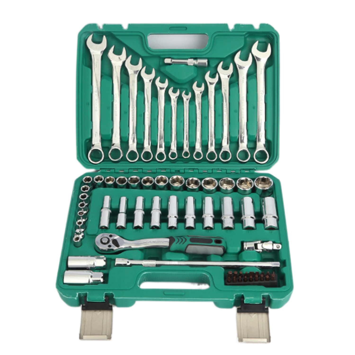 69 Pieces Tool Set Chrome Vanadium Steel Socket Auto Repair Tools PC Pack Quick Ratchet Extension Wrench Assembly Car