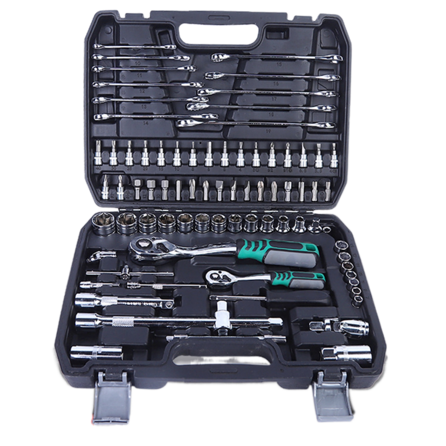 78 Pieces Tool Set Auto Repair Kit Household Combination Tool Bit Wrench Socket Ratchet