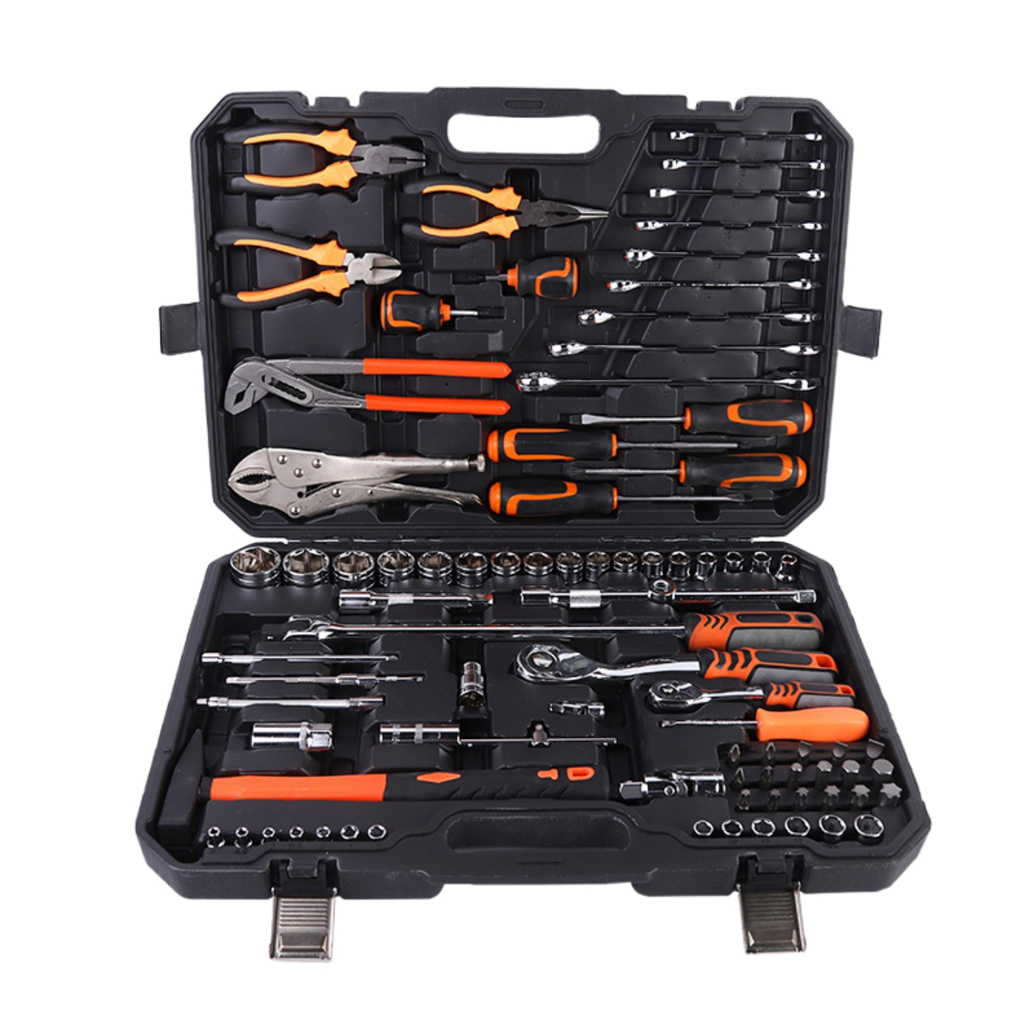 86 Pcs Tool Set Of Auto Repair Wrench Pliers Screwdriver Water Pump Pliers Batch Head Tube Combination PC Tool