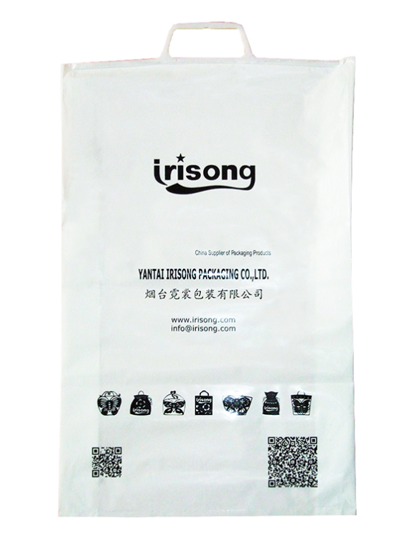 PE Reusable Hard Handle Plastic Bag