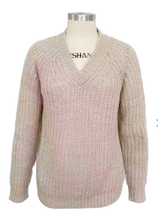 Pink Fleece V-Neck Cardigan