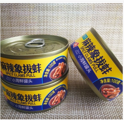 Ting Haiwan Spicy Elephant Ear Clam Small Seafood Canned