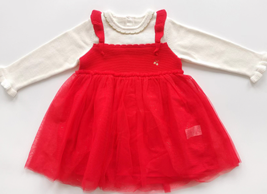 Two-piece tulle dress