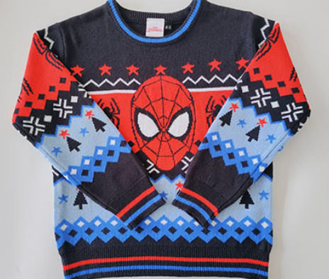 Cool Spider-Man Jacquard Sweater