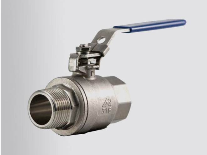 V-2W Two-Piece Inside and Outside Threaded Ball Valve