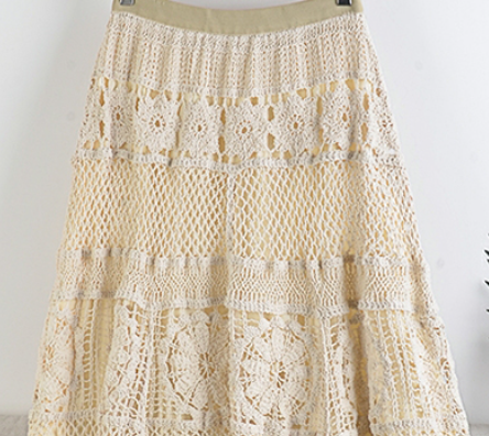 Rope Embroidered Skirt