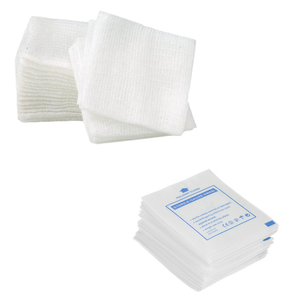 Gauze cotton pads sterile