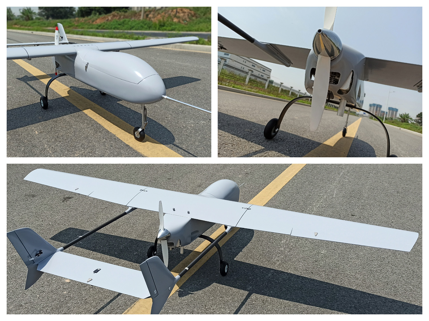 Mini Mugin 2600mm Carbon Fiber H-tail/V-tail Fixed Wings UAV Platform ...