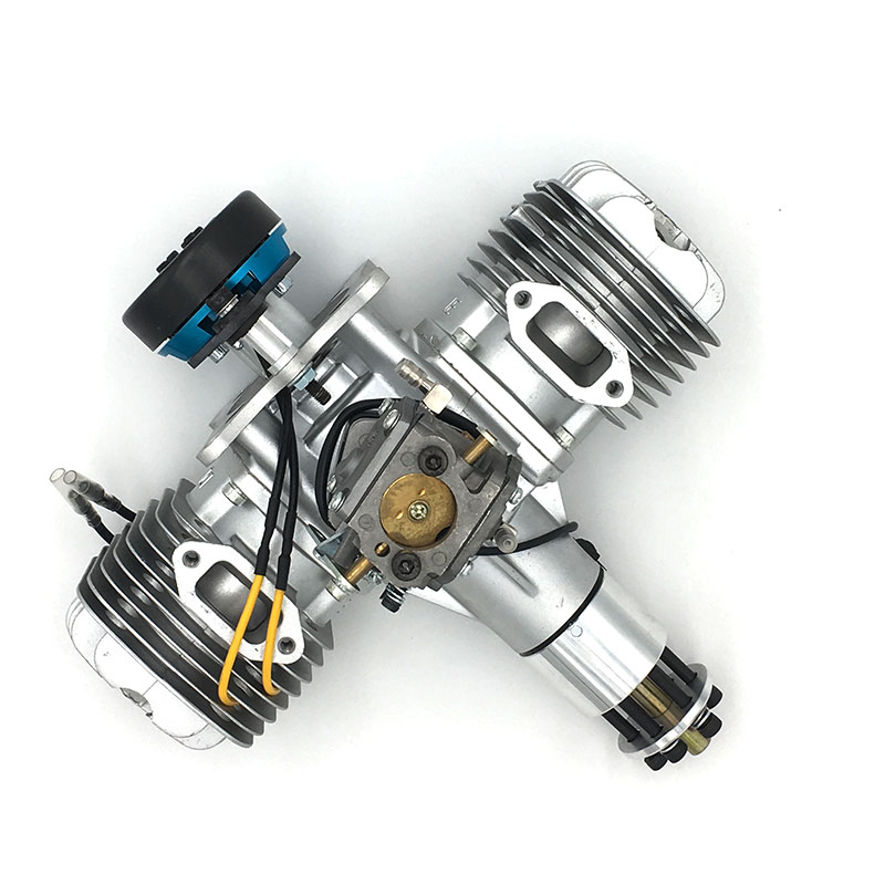 DLE 120CC TWIN UAV ENGINE With 14V 80W/180W Alternator