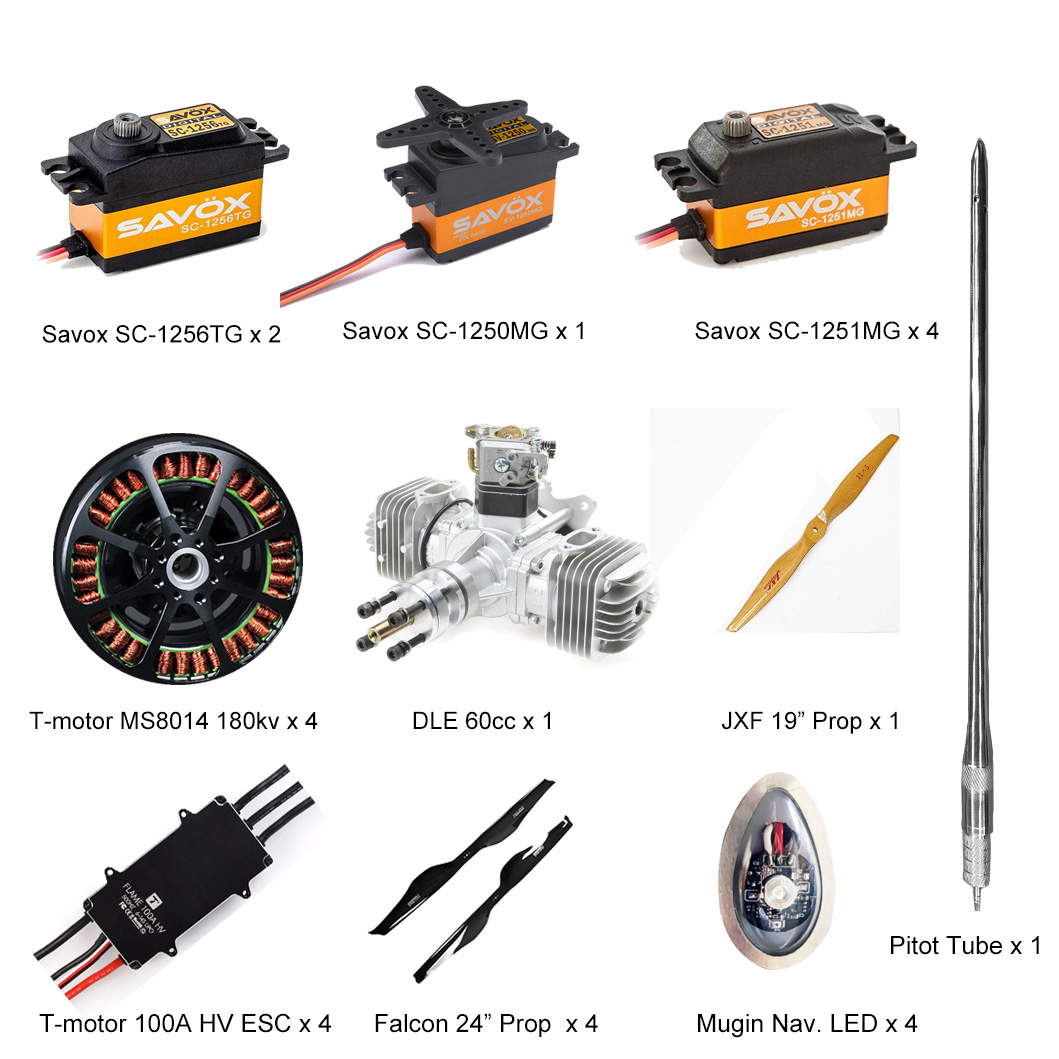 Gasoline Power Package for Mugin VTOL UAV 2930 and 4000