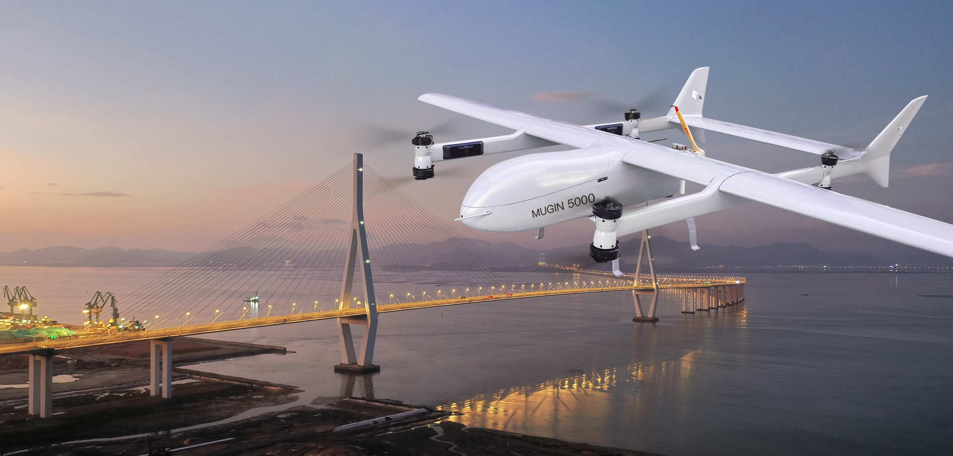 Mugin 5000mm Hybrid Electric VTOL with 8 motors