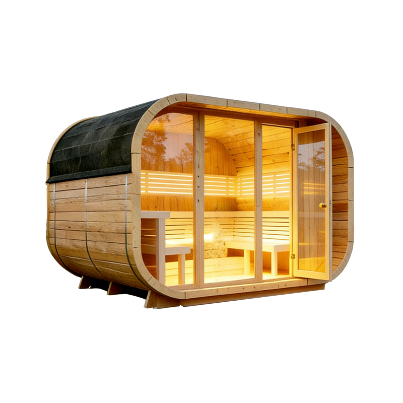 Nordic Style Low EMF Cube Infrared Sauna  4-6 Person, Smart Control, Factory Direct