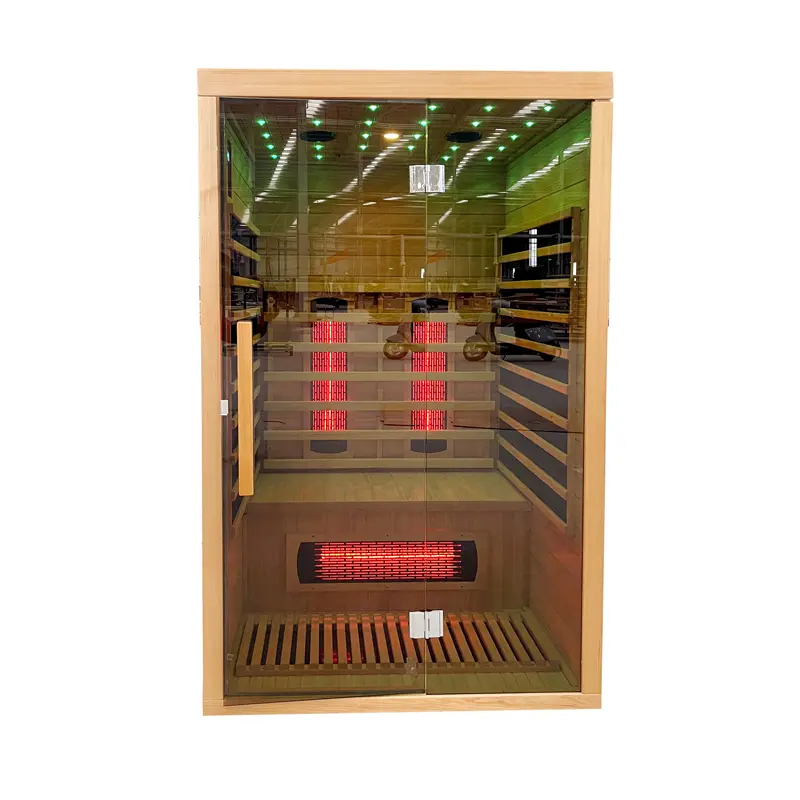 2-Person Spacious Home Far Infrared Sauna – Digital Control Panel, Factory Direct from China