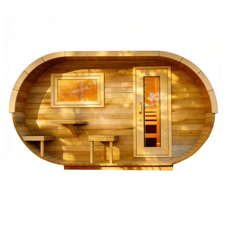 Low EMF 4-6 Person Large Solid Wood Nordic Cube Infrared Sauna  Smart Control, Factory Direct