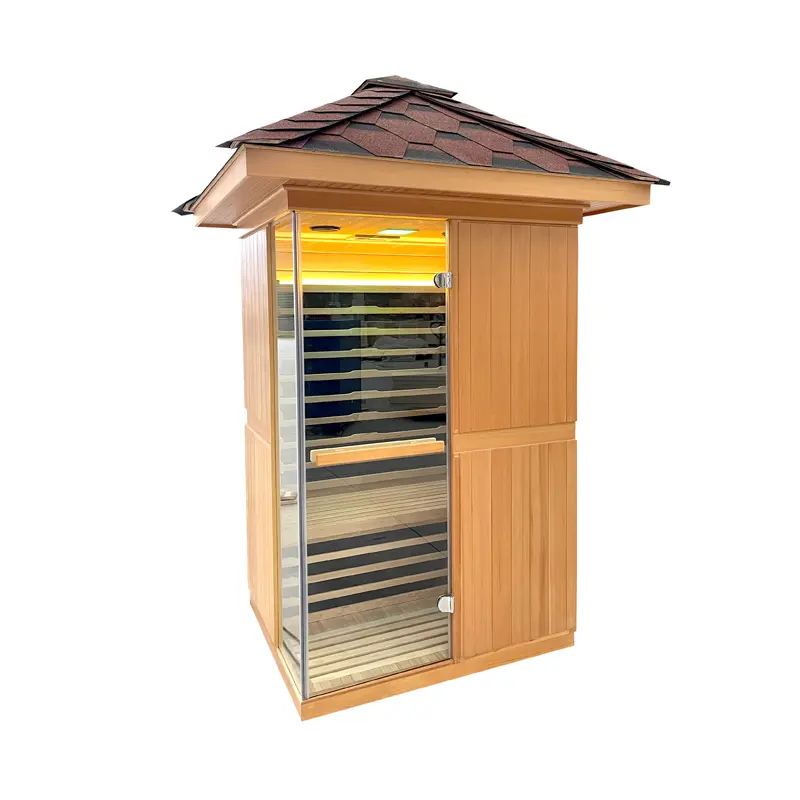 Modern Eco-Friendly Far Infrared Cedar Wood Electric Plug-Powered Indoor Home Use Sauna