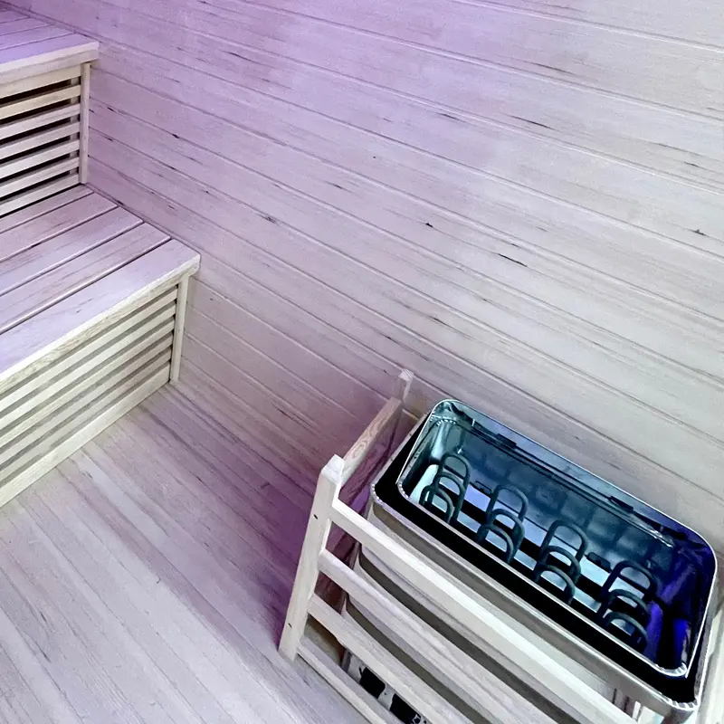 Outdoor Solid Wood Traditional Steam Sauna for 3-4 Persons in Stock
