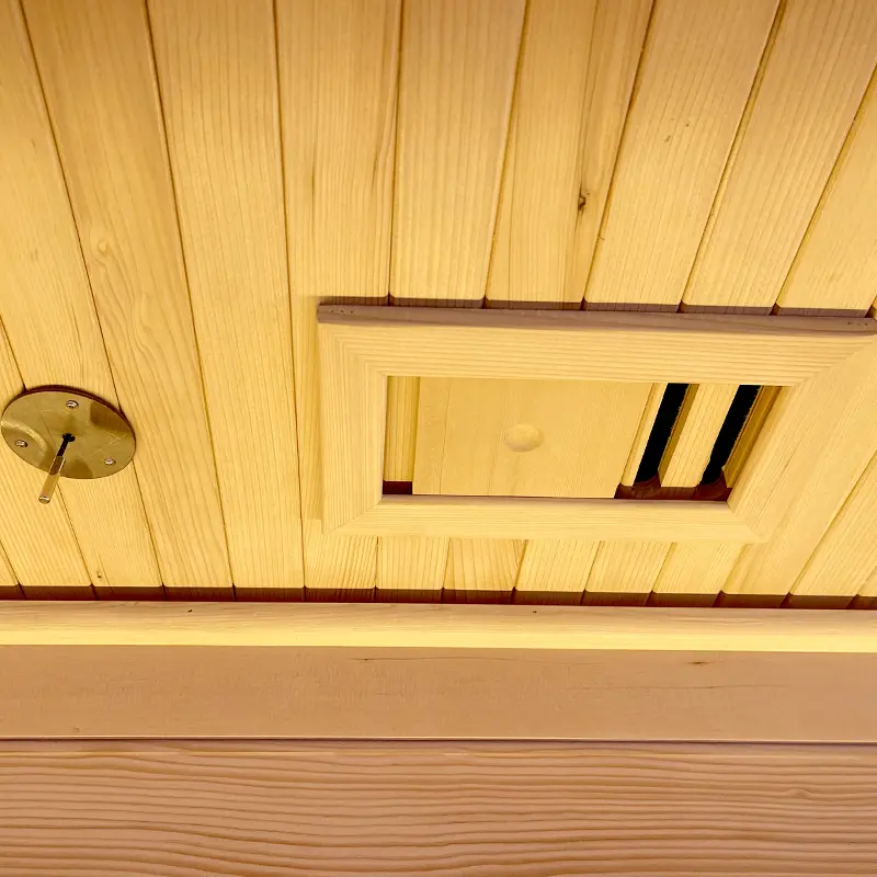 Canadian Red CedarHemlock Large Capacity Outdoor Wet Steam Sauna Room – China Factory