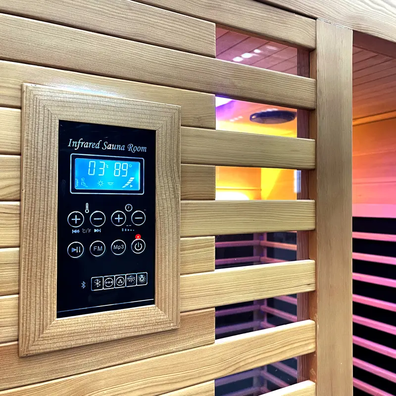 China-Made Large-Capacity Far Infrared Sauna with Intelligent Control Panel