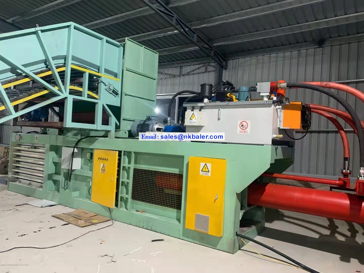 Waste Recycling Baler - Cardboard Box Compactor - NKBALER