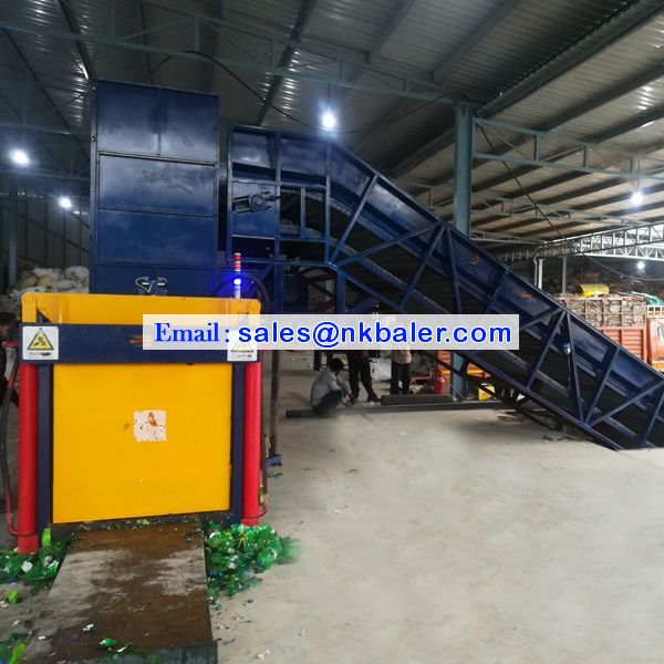 Manual tie Paper Baler