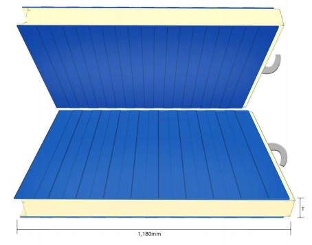 Cam-lock PU Cold Room Panel