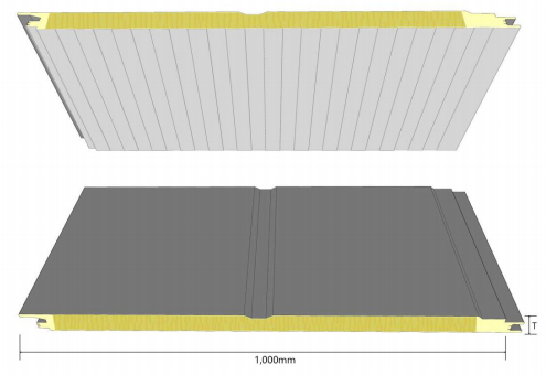 Concave PU Sealing Glass Wool Wall Panel