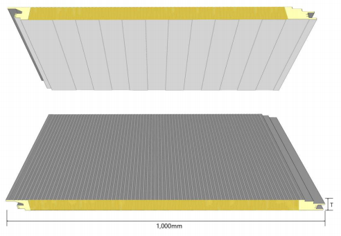 Small Wave PU Sealing Glass Wool Wall Panel