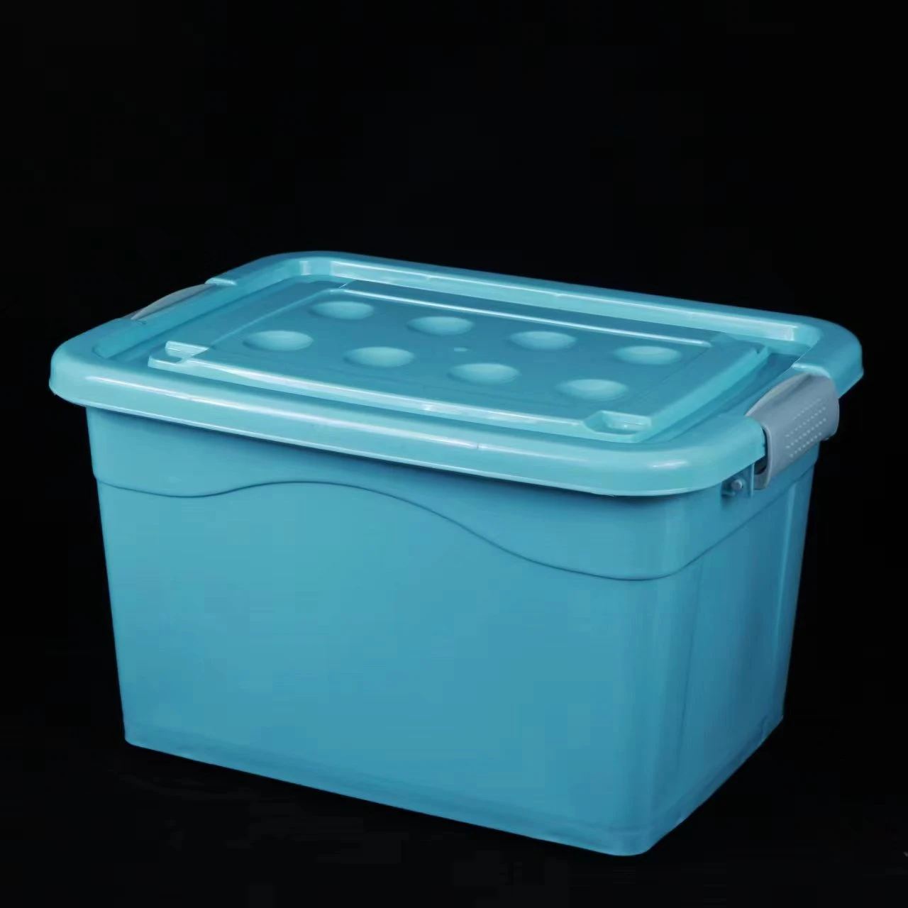 PP material D series blue plastic storage box