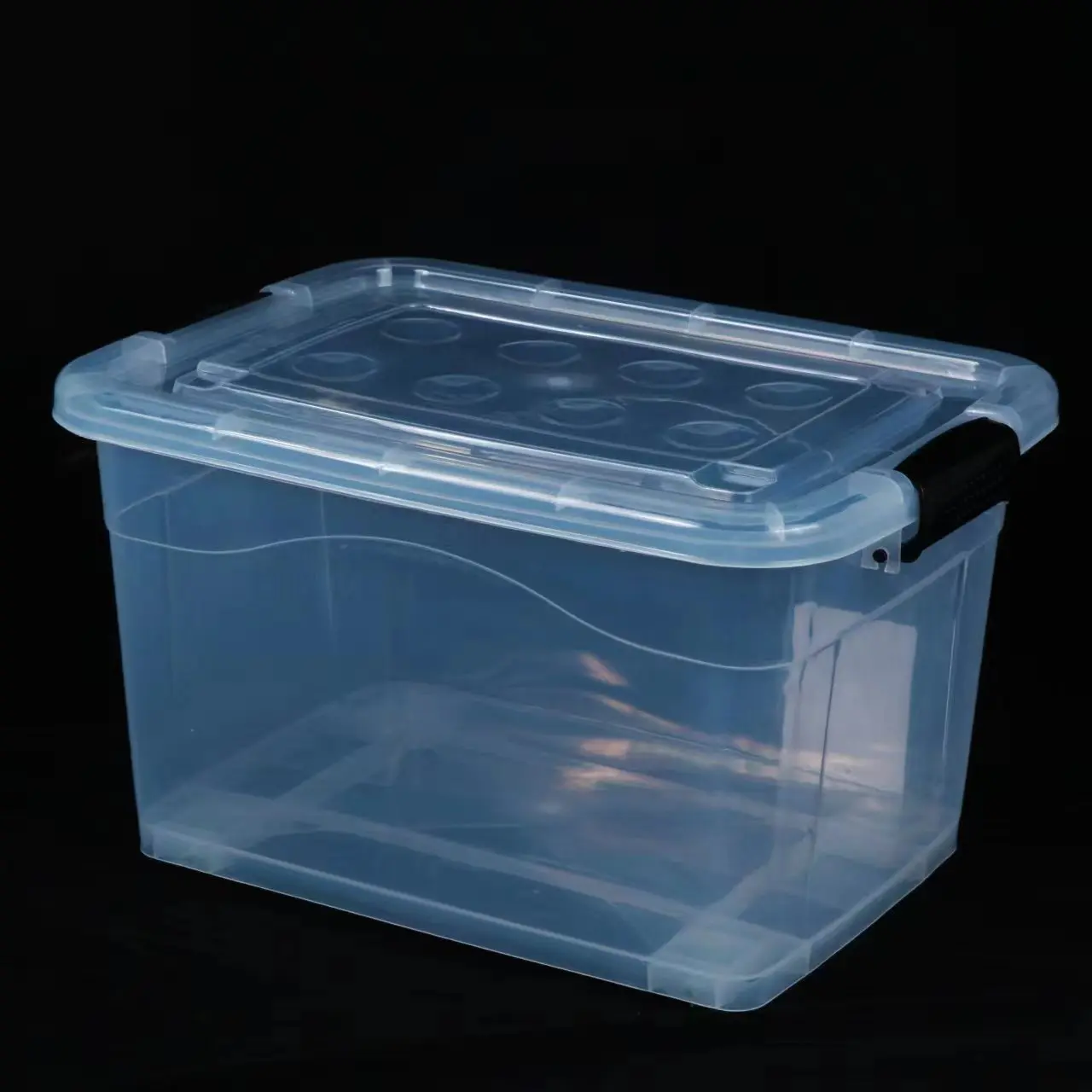 High transmittance PP material D series plastic storage box