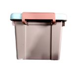 PP Material 80 Series Pink Plastic Storage Box With Wheels | Jindong Plastic