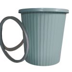 PP Material 8045 Series Lake Blue Trash Can | Jindong Plastic