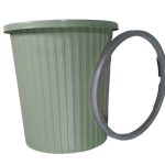 PP Material 8045 Series Light Green Trash Can | Jindong Plastic